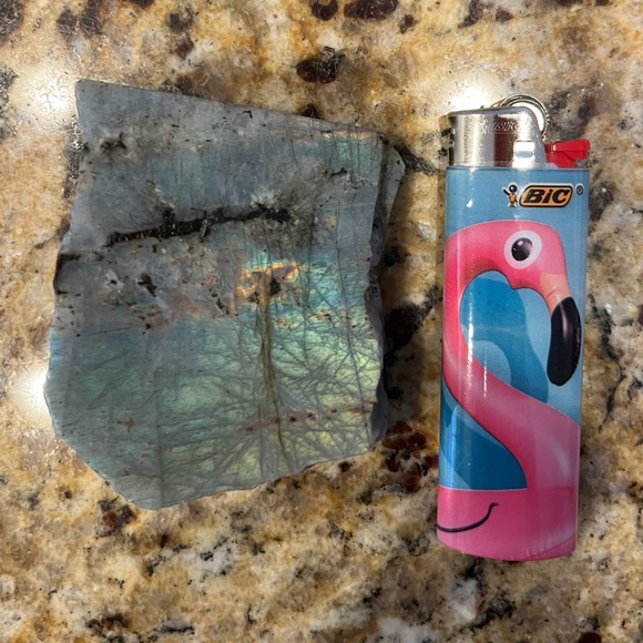 Flashy✨ grey rainbow labradorite Slab #1 - Picture 5 of 7